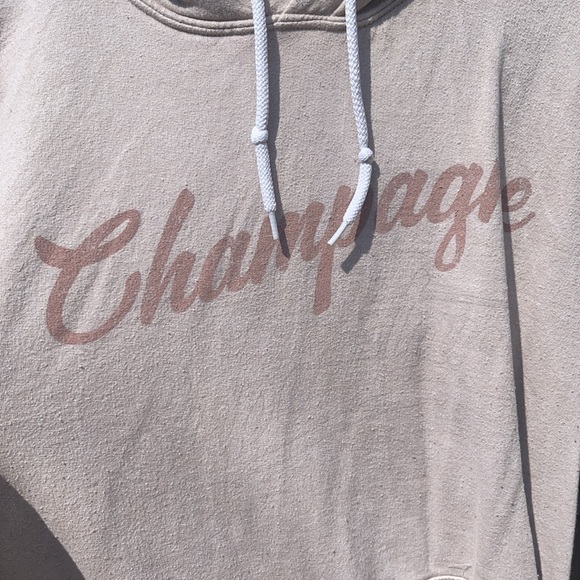 True Vintage Los Angeles Champagne Superstar Neutral Hoodie Sweatshirt - Picture 2 of 4